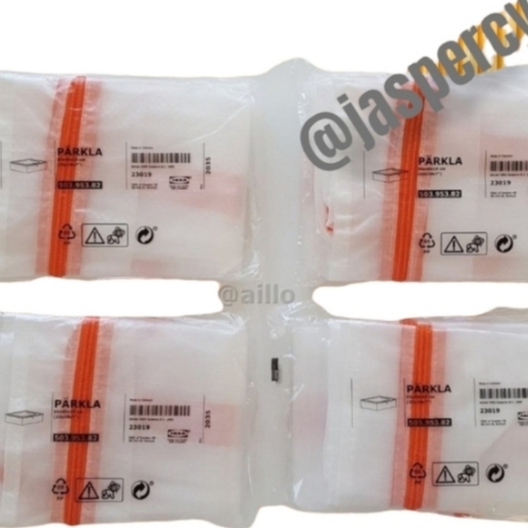 IKEA PÄRKLA Set of Four (4) IKEA Roomy Zip Storage Cases 22" X 19" X 7" NWT - Picture 5 of 8